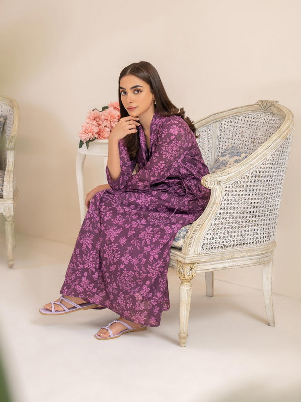 Limelight Summer Unstitched Printed Lawn 1Pc Shirt U3341 Purple