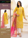 Limelight Summer Unstitched Printed Lawn 2Pc Suit U3344 Yellow