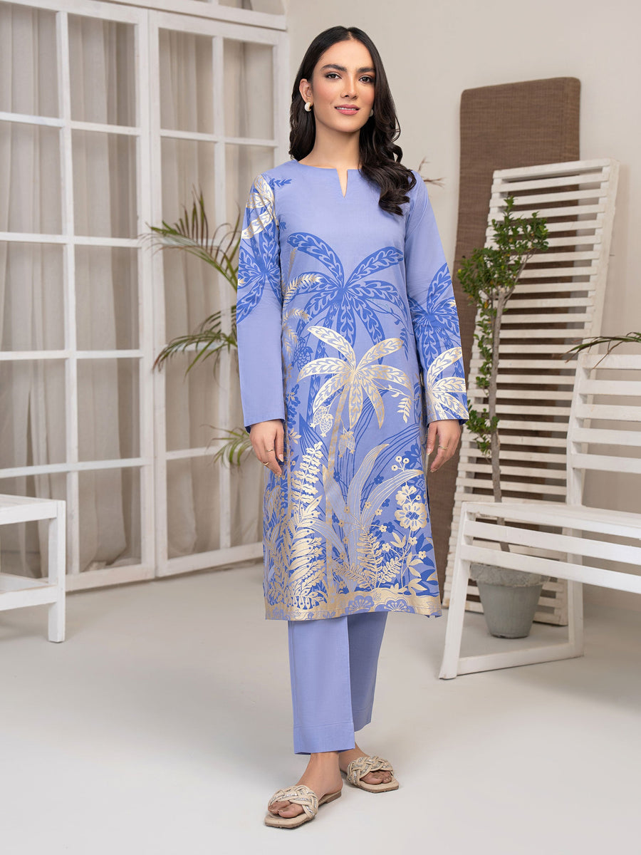 Limelight Summer Unstitched Printed Lawn 2Pc Suit U3346 Blue