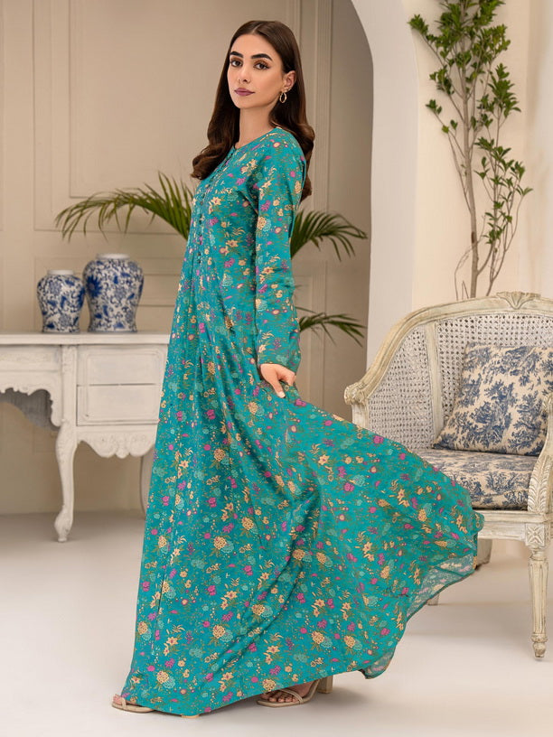 Limelight Summer Unstitched Printed Lawn 1Pc Shirt U3351 Ferozi