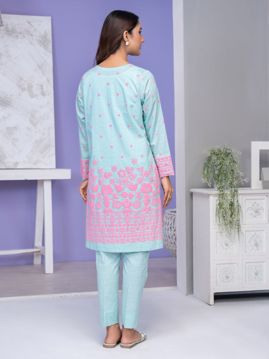 Limelight Summer Unstitched Printed Lawn 2Pc Suit U3355 Turquoise