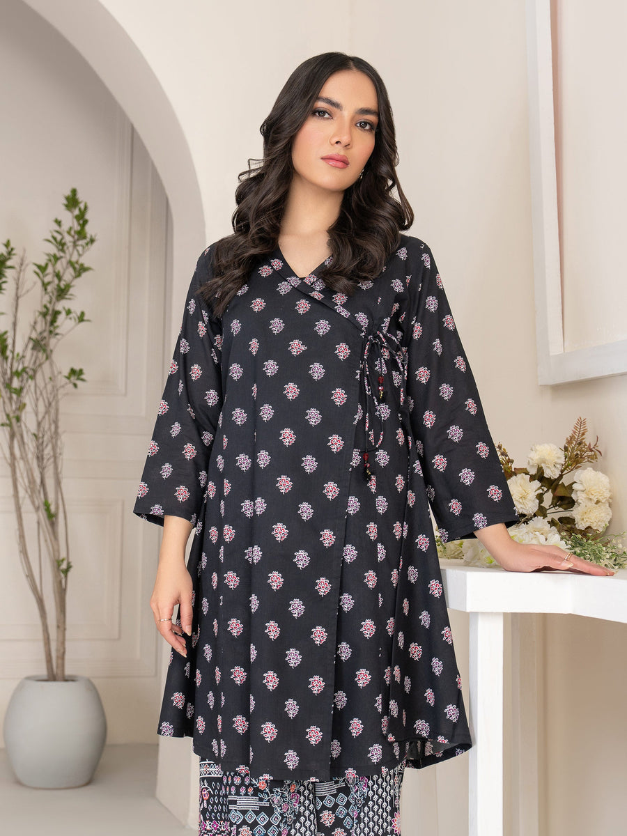 Limelight Summer Unstitched Printed Viscose Lawn 2Pc Suit U3358 Black