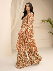 Limelight Summer Unstitched Printed Lawn 1Pc Shirt U3361 Brown