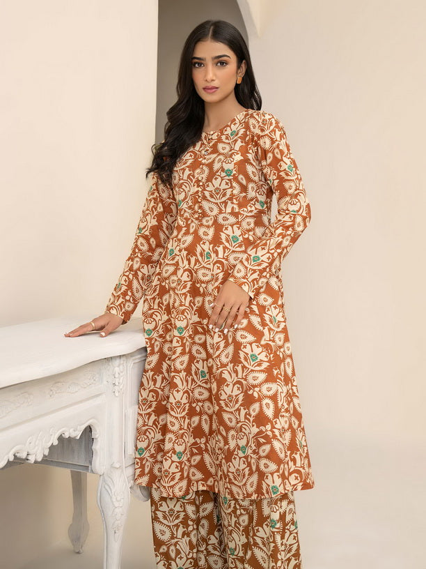 Limelight Summer Unstitched Printed Lawn 1Pc Shirt U3361 Brown