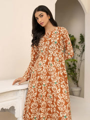 Limelight Summer Unstitched Printed Lawn 1Pc Shirt U3361 Brown