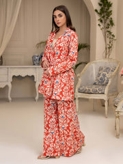 Limelight Summer Unstitched Printed Lawn 1Pc Shirt U3361 Coral