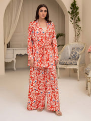 Limelight Summer Unstitched Printed Lawn 1Pc Shirt U3361 Coral
