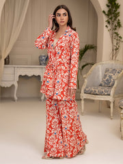 Limelight Summer Unstitched Printed Lawn 1Pc Shirt U3361 Coral