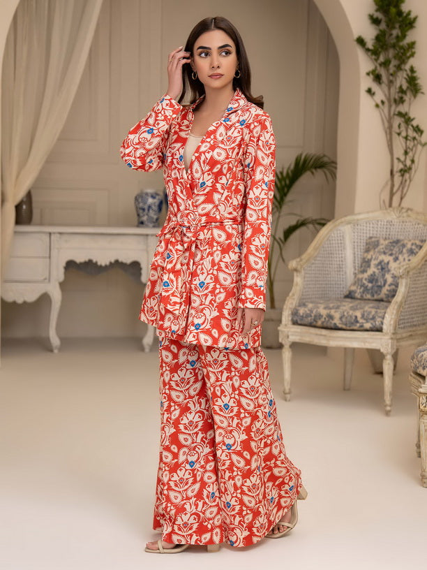 Limelight Summer Unstitched Printed Lawn 1Pc Shirt U3361 Coral