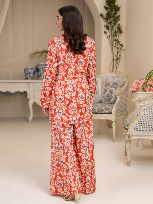 Limelight Summer Unstitched Printed Lawn 1Pc Shirt U3361 Coral