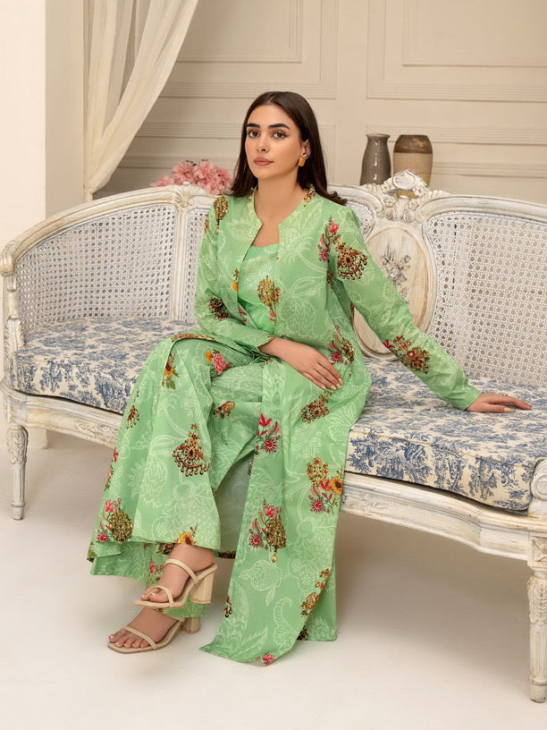 Limelight Summer Unstitched Printed Lawn 1Pc Shirt U3362 Turquoise