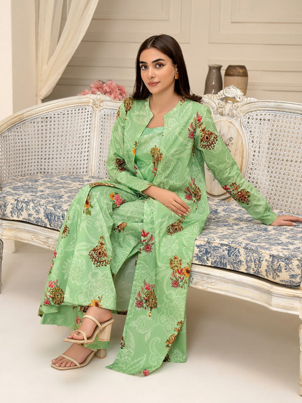 Limelight Summer Unstitched Printed Lawn 1Pc Shirt U3362 Turquoise