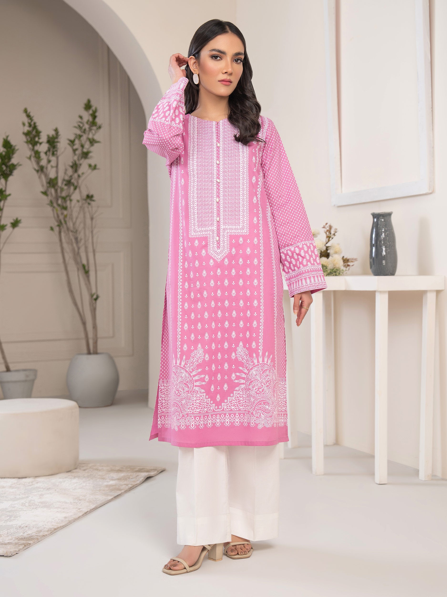 Pink Limelight Lawn Suits Limelight Hot Pink Lawn Suit Pakistani
