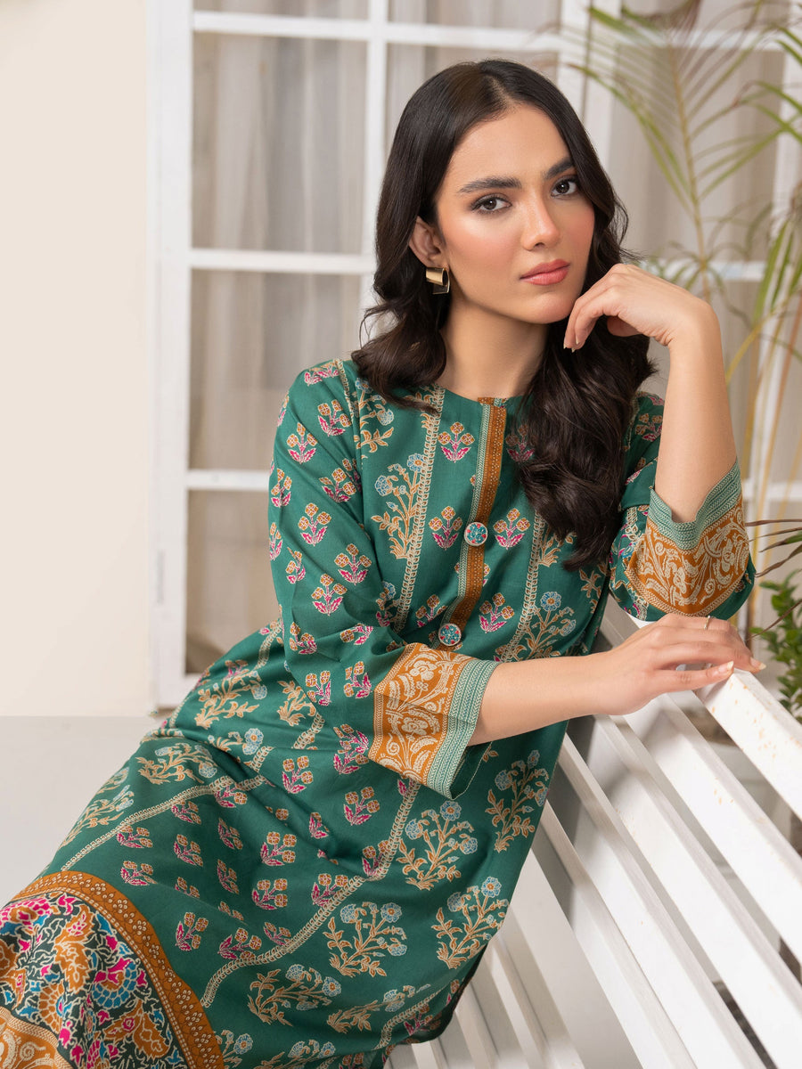 Limelight Summer Unstitched Printed Lawn 1Pc Shirt U3367 Green