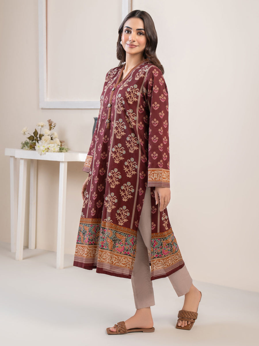 Limelight Summer Unstitched Printed Lawn 1Pc Shirt U3367 Maroon