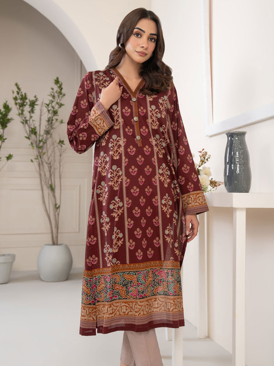 Limelight Summer Unstitched Printed Lawn 1Pc Shirt U3367 Maroon