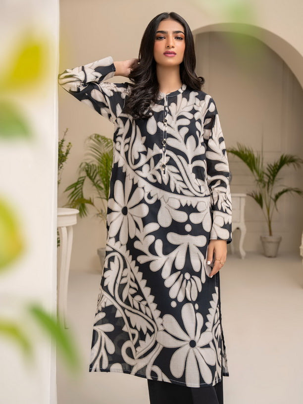 Limelight Summer Unstitched Printed Lawn 1Pc Shirt U3369 Black
