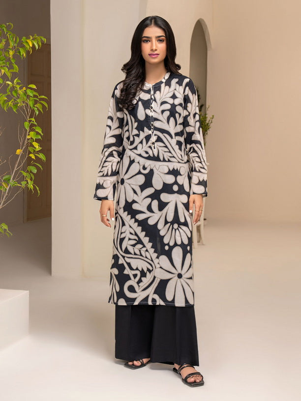Limelight Summer Unstitched Printed Lawn 1Pc Shirt U3369 Black
