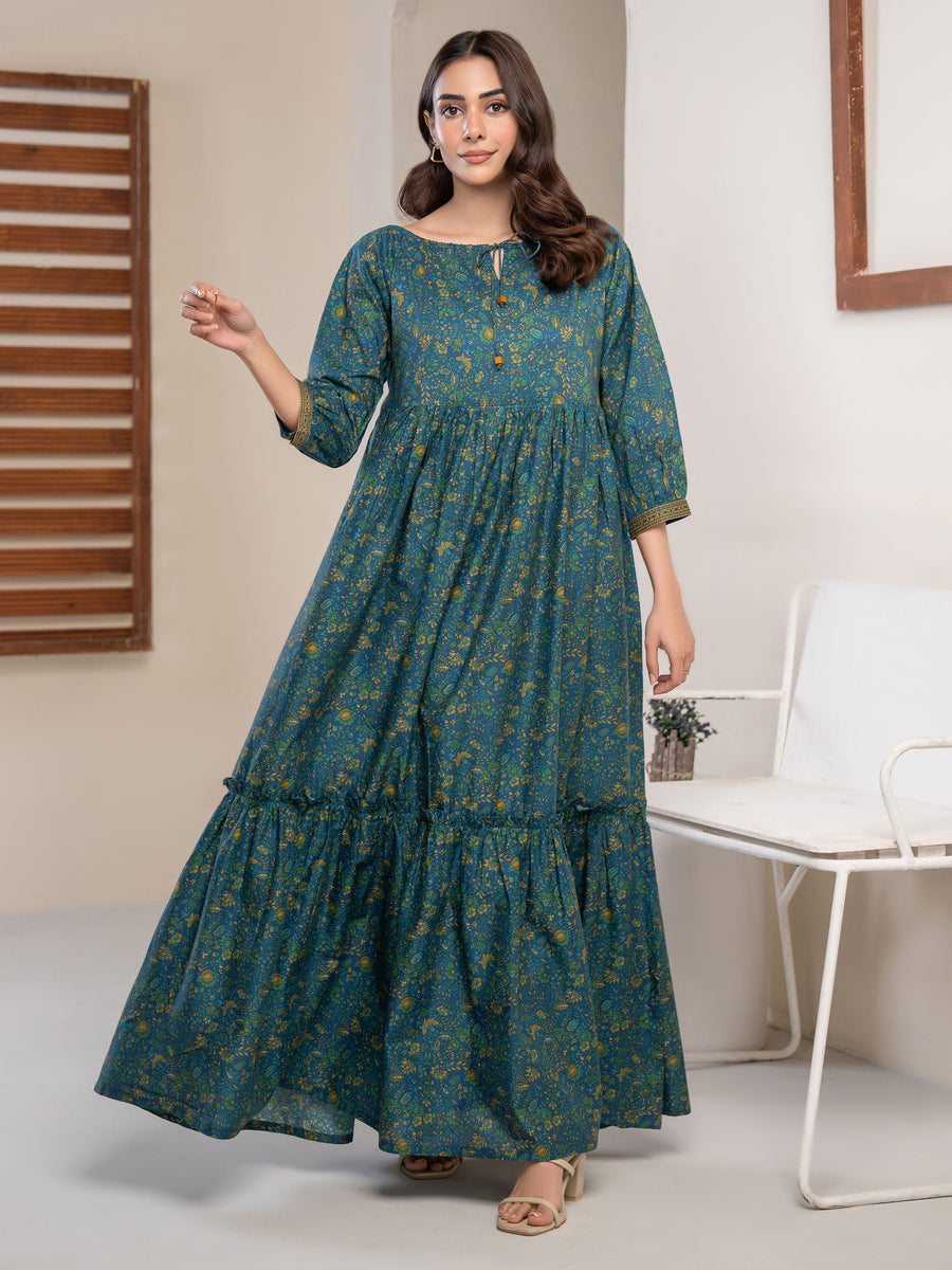 Limelight Summer Unstitched Printed Lawn 1Pc Shirt U3371 Blue