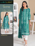 Limelight Summer Unstitched Printed Lawn 2Pc Suit U3376 Teal