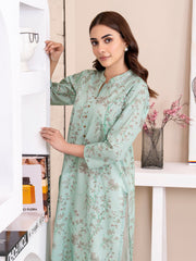 Limelight Summer Unstitched Printed Lawn 1Pc Shirt U3386 Turquoise
