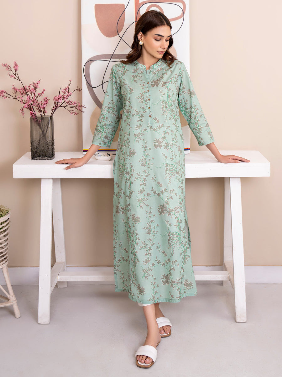 Limelight Summer Unstitched Printed Lawn 1Pc Shirt U3386 Turquoise
