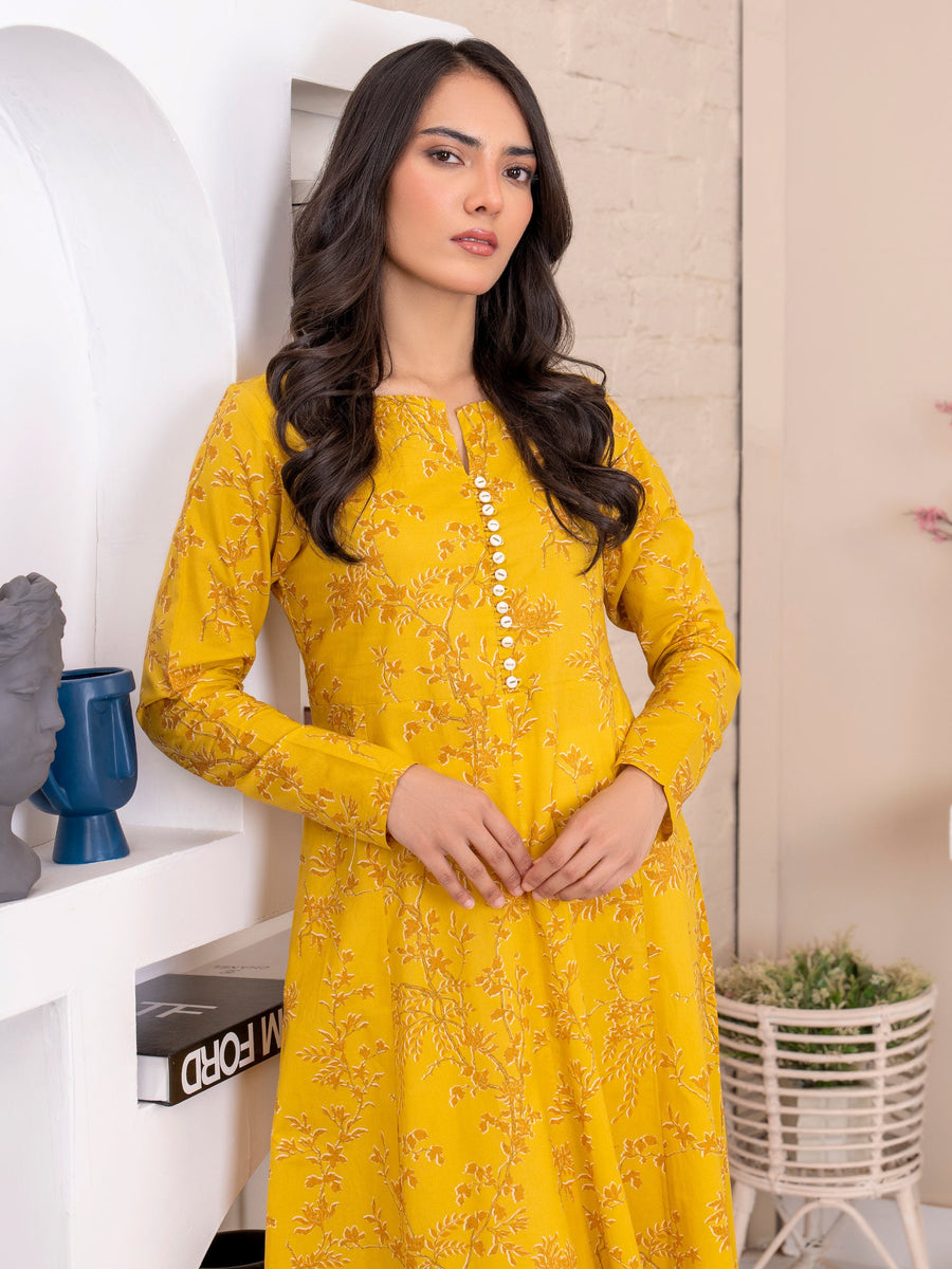 Limelight Summer Unstitched Printed Lawn 1Pc Shirt U3386 Yellow