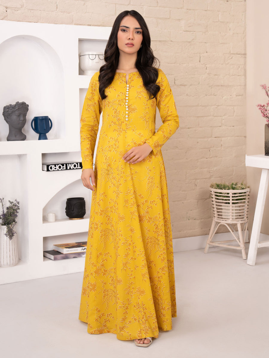 Limelight Summer Unstitched Printed Lawn 1Pc Shirt U3386 Yellow