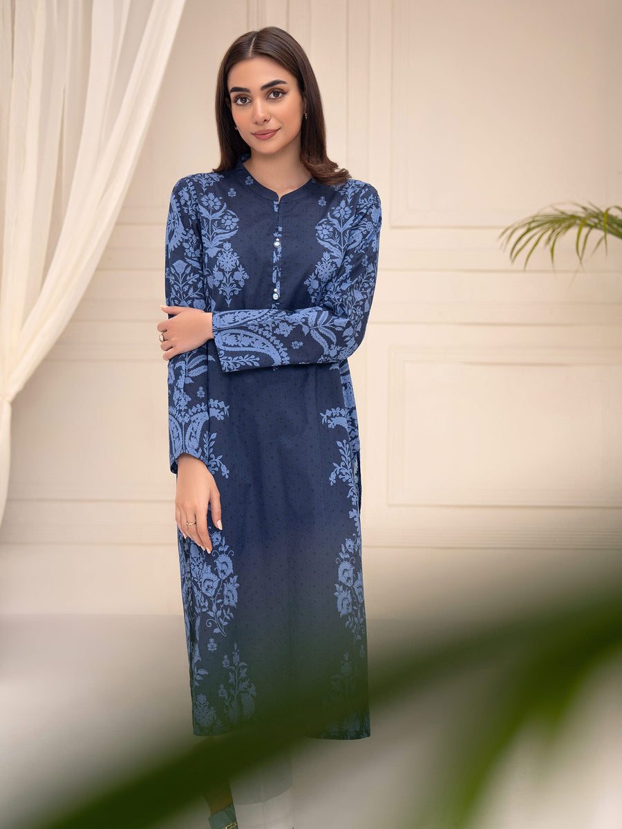 Limelight Summer Unstitched Printed Lawn 1Pc Shirt U3393 Navy