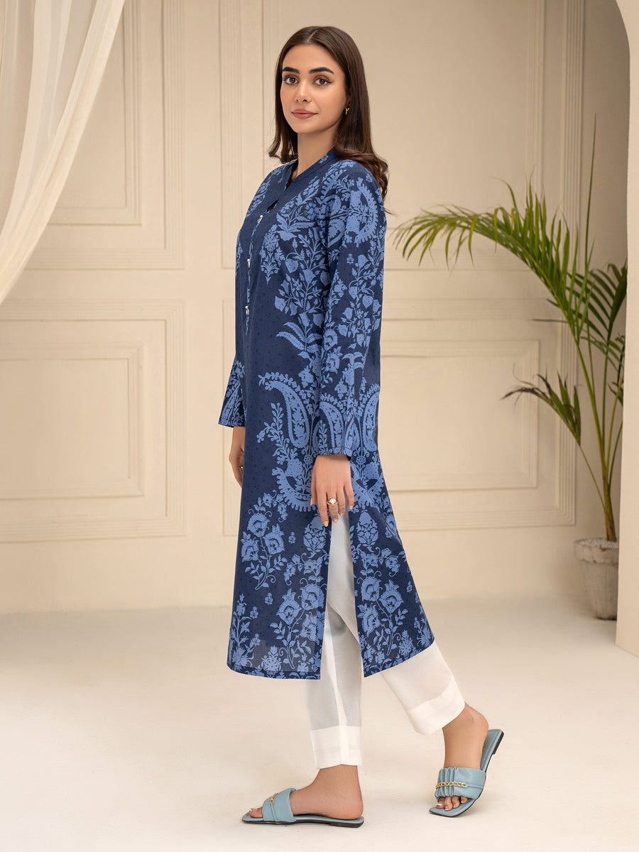 Limelight Summer Unstitched Printed Lawn 1Pc Shirt U3393 Navy