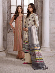 Limelight Summer Unstitched Printed Lawn 2Pc Suit U3394 White