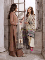 Limelight Summer Unstitched Printed Lawn 2Pc Suit U3394 White