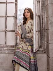 Limelight Summer Unstitched Printed Lawn 2Pc Suit U3394 White