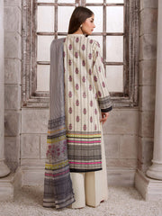 Limelight Summer Unstitched Printed Lawn 2Pc Suit U3394 White