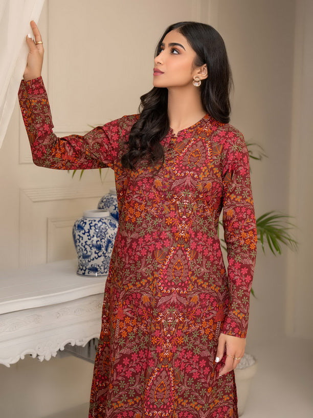 Limelight Summer Unstitched Printed Lawn 1Pc Shirt U3396 Brown