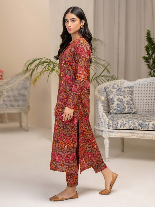 Limelight Summer Unstitched Printed Lawn 1Pc Shirt U3396 Brown