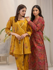 Limelight Summer Unstitched Printed Lawn 1Pc Shirt U3396 Brown