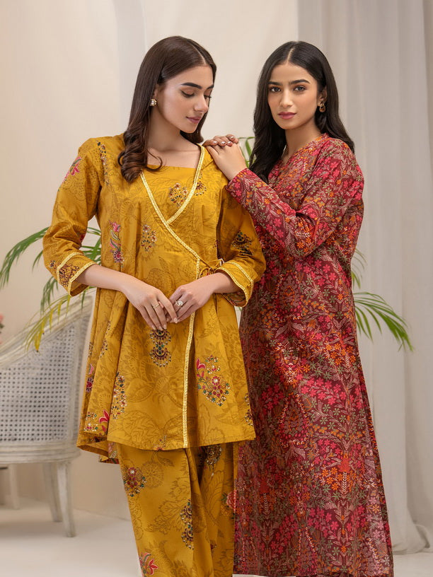 Limelight Summer Unstitched Printed Lawn 1Pc Shirt U3396 Brown