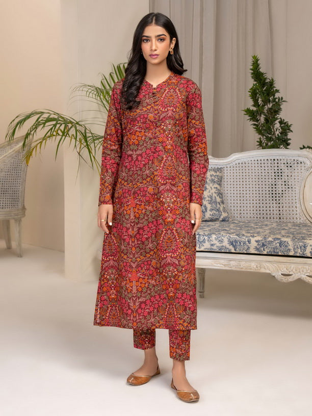 Limelight Summer Unstitched Printed Lawn 1Pc Shirt U3396 Brown