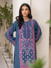 Limelight Summer Unstitched Printed Lawn 1Pc Shirt U3401 Blue