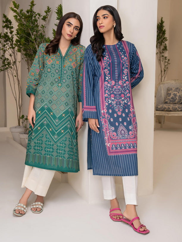 Limelight Summer Unstitched Printed Lawn 1Pc Shirt U3401 Blue