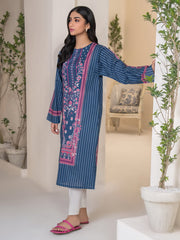 Limelight Summer Unstitched Printed Lawn 1Pc Shirt U3401 Blue