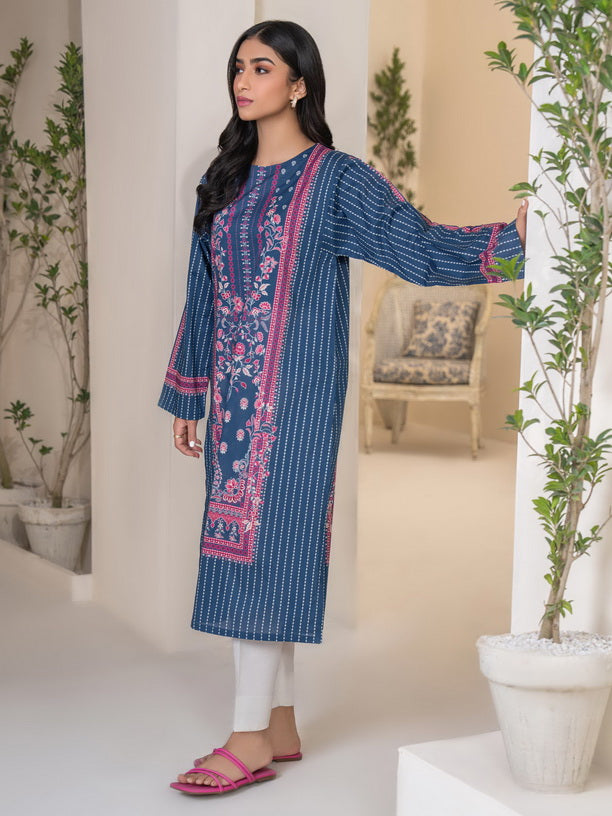 Limelight Summer Unstitched Printed Lawn 1Pc Shirt U3401 Blue