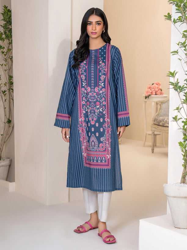 Limelight Summer Unstitched Printed Lawn 1Pc Shirt U3401 Blue