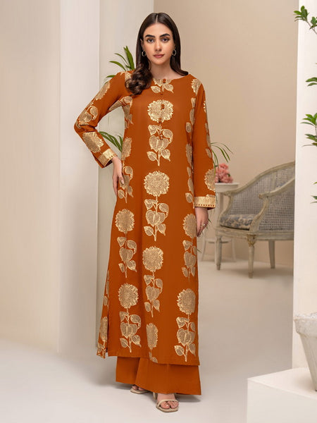 limelight orange dress Limelight Orange Cotton Casual Wear Replica