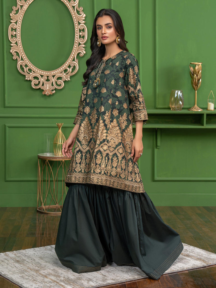 Limelight Summer Unstitched Printed Lawn 2Pc Suit U3419 Green