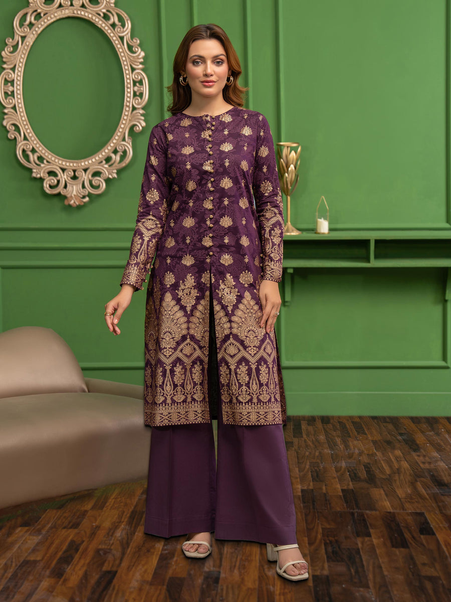 Limelight Summer Unstitched Printed Lawn 2Pc Suit U3419 Purple