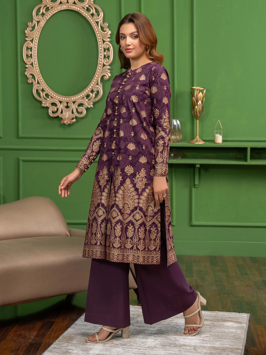 Limelight Summer Unstitched Printed Lawn 2Pc Suit U3419 Purple