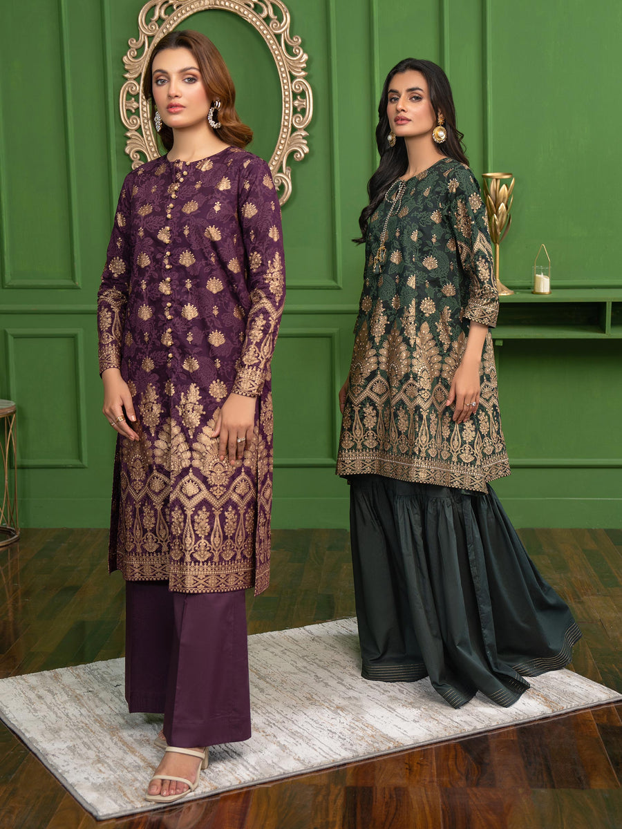 Limelight Summer Unstitched Printed Lawn 2Pc Suit U3419 Purple