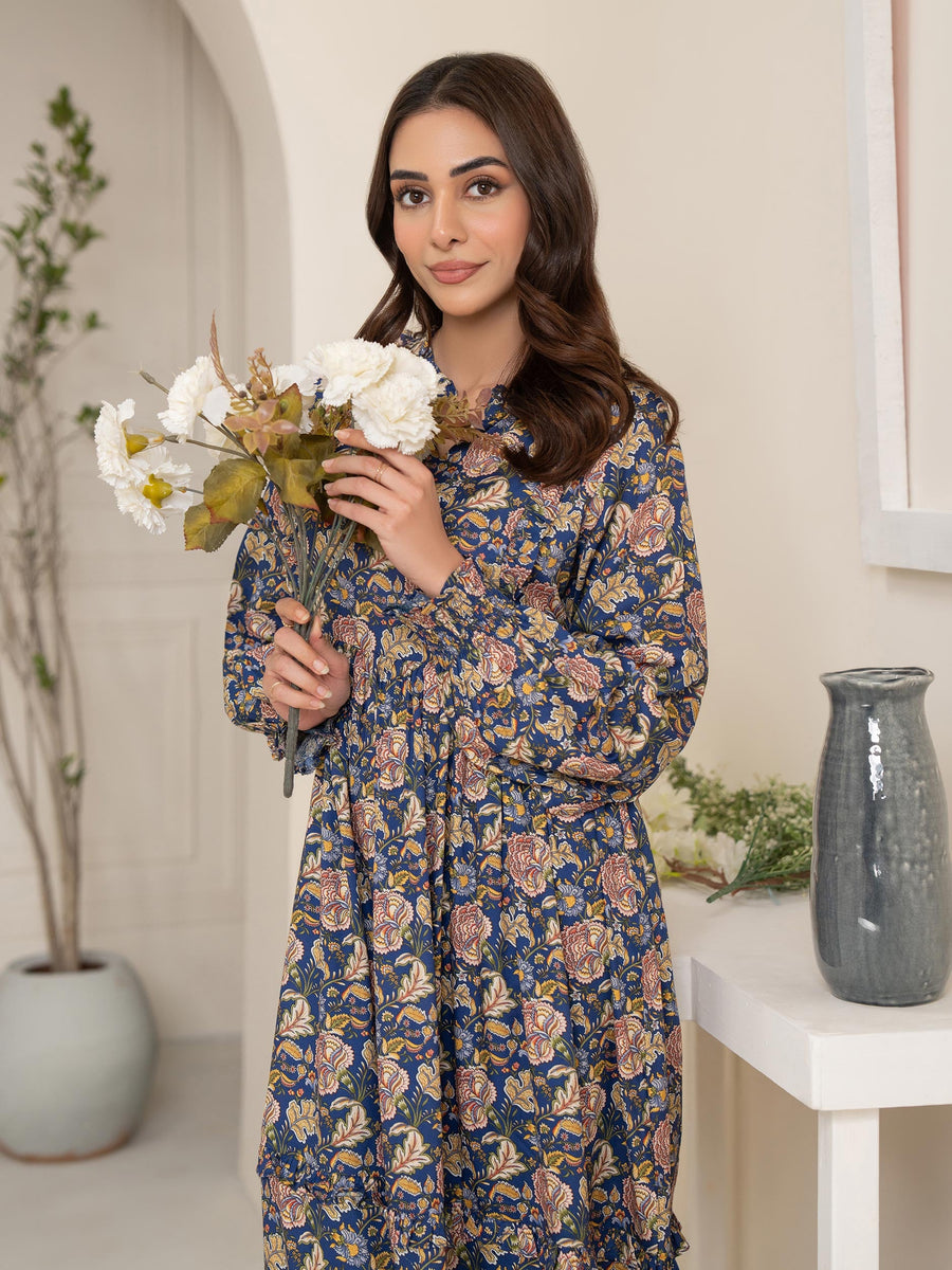 Limelight Summer Unstitched Printed Viscose Lawn 1Pc Shirt U3423 Blue
